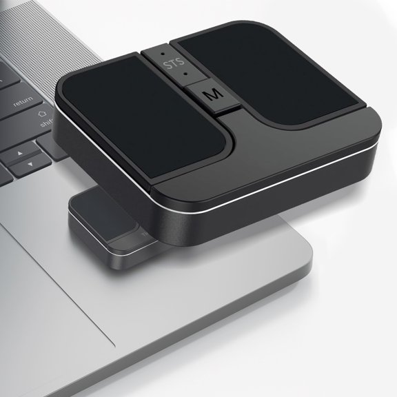 Square Wireless Bluetooth Mouse, Mini Pocket Mouse, 2.4GHz Wireless, Dual Bluetooth Connection, Ergonomic Silent Click for Laptop/PC/Tablet, Multi-Device & Office Use