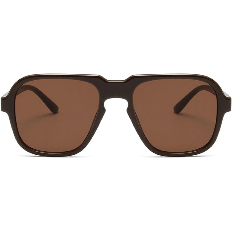 Retro Square Sunglasses for Women Fashion Gradient UV400 Pilot Sun Glasses Square Women Retro Pilot Sunglasses Ocean Gradient Lens  main image 2