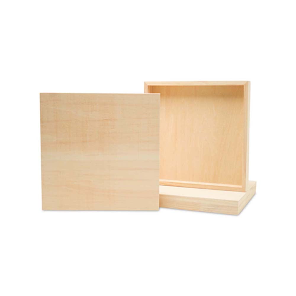 Square Wood Canvas 12 x 12 x 1-1/2-inch, Pack of 6 Unfinished Wood ...