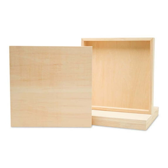 Square Wood Canvas 16 x 16 x 1-1/2-inch, Pack of 30 Unfinished Wood Frames, Blank Wood Signs for Crafts & Home Decor, by Woodpeckers
