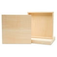 thumbnail image 1 of Square Wood Canvas 8 x 8 x 1-1/2 inch, Pack of 64 Unfinished Wood Frames, Blank Wood Signs for Crafts & Home Decor, by Woodpeckers, 1 of 7
