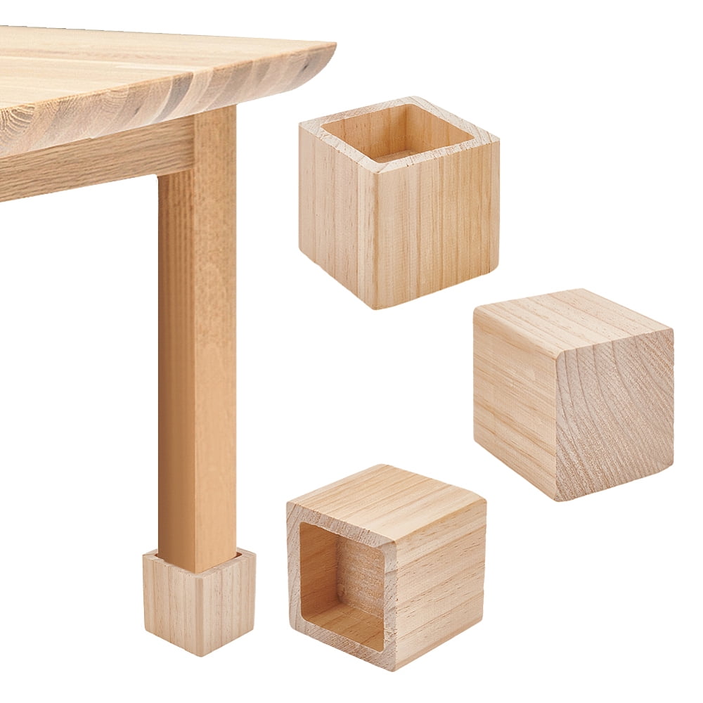 Square Wood Furniture Legs Furniture Height Furniture Raiser for Bed ...