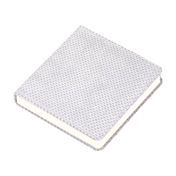 Square Woven Fabric Cover Blank Notebook 200 Pages, 145×145mm Pocket Hardbound Journal, Textured Cloth Pocket Notepad for Daily Planner Schǒ-ǒl Office Notes