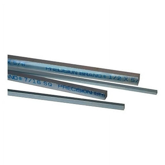 Square Zinc Plated Keystocks, 3/4 In X 12 In, 4 Per Bundle | Bundle of 5 Each
