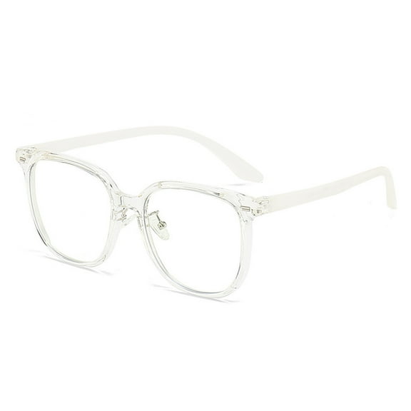Square blue light glasses men and women UV blocking computer glasses transparent lens glasses - clear