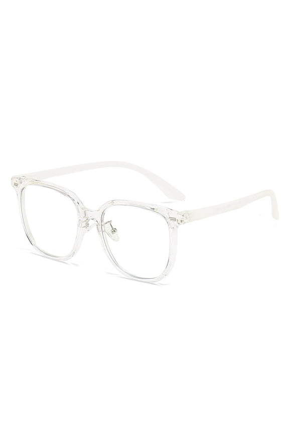 Square blue light glasses men and women UV blocking computer glasses transparent lens glasses - clear