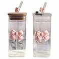 thumbnail image 1 of Square glass cup for household use, simple ins, high aesthetic water cup;, 1 of 8