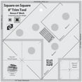 thumbnail image 1 of Square on Square 8" Trim Tool, Bonus 4" Block - Creative Grids, 1 of 2