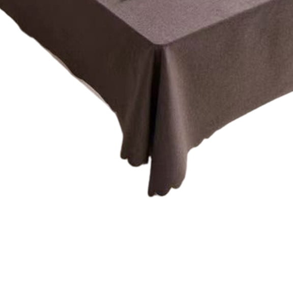 Square table cloth, water washable cloth, Wedding banquet, banquet decoration table cloth - Coffee color