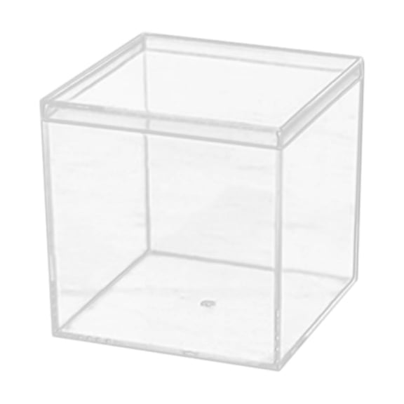 Square transparent acrylic storage box with dome lid candy display packaging box