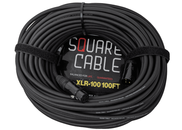 SquareCable XLR-100 | 100ft XLR to XLR Cable