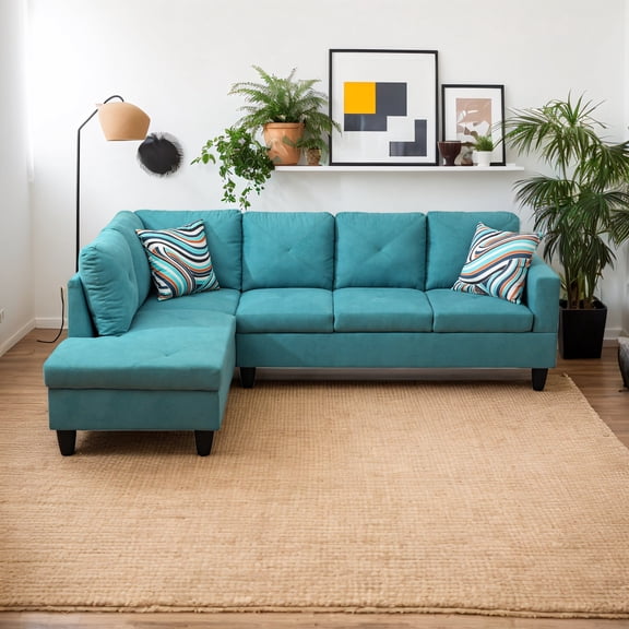 [SquarePulse]66.5"&nbsp;Linen Upholstered Sofa Set