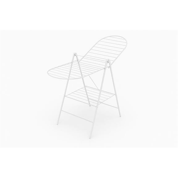 Squared Away DRY-9310BBB Heavy Duty Gullwing Drying Rack, White Metal