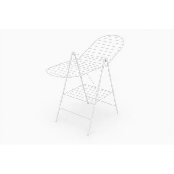 Squared Away DRY-9310BBB Heavy Duty Gullwing Drying Rack, White Metal