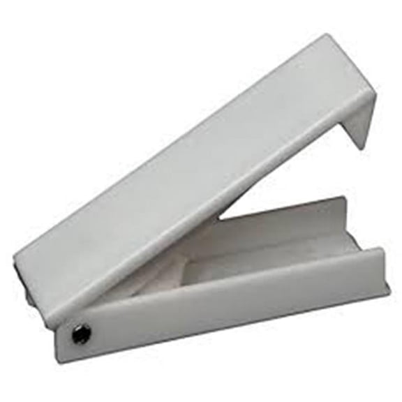 Squared Baggage Door Catch - White
