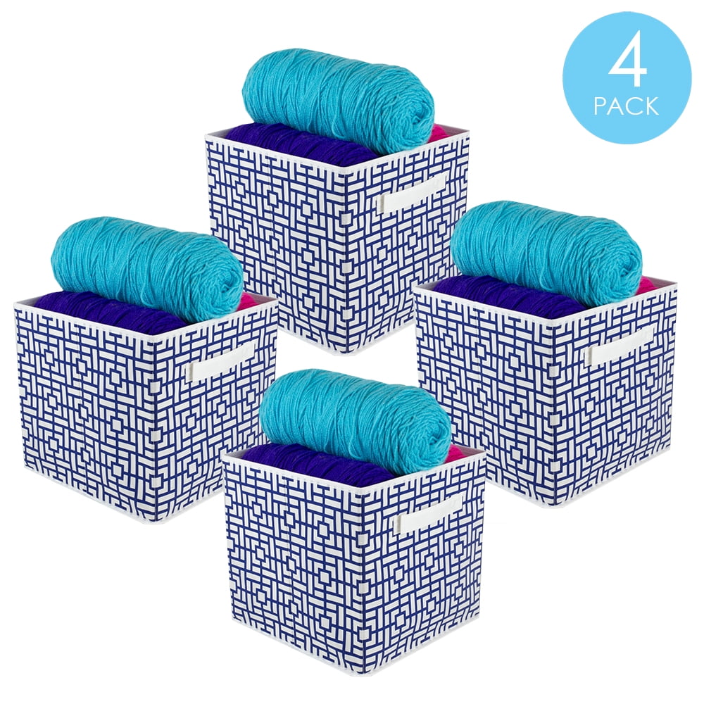 Squared Collapsible NonWoven Storage Cube, Navy