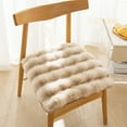 thumbnail image 1 of Squared Seat Cushion, 20" Faux Furry Chair Pad, Thicken Soft Winter Seat Pad, Non-Slip Plush Chair Cushion for Bedroom Living Room Office Sofa, 1 of 7