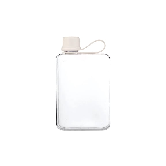 Squares Flat Water Bottle Minimalists Large Capacity Summer Portable Handheld Plastic Cup
