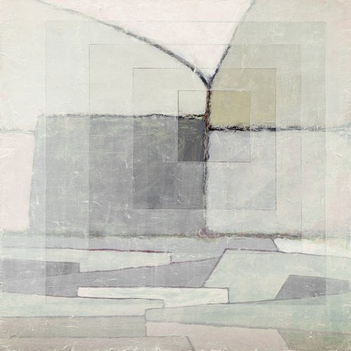 "Squares Layered" Painting Print on Wrapped Canvas