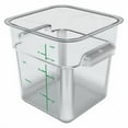 thumbnail image 1 of Squares Polycarbonate Food Storage Container, 4 qt, 7.13 x 7.13 x 7.29, Clear, Plastic | Bundle of 2, 1 of 4