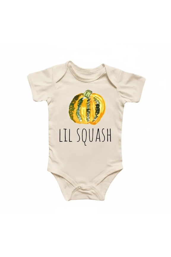 Squash Fat Pumpkin Newborn Baby Bodysuit
