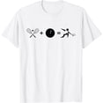 thumbnail image 1 of Squash Racket + Squash Ball = Funny Squash Player T-Shirt, 1 of 2