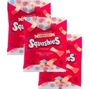 Squashies Raspberry and Cream Flavored Marshmallow Foam Gummies Candy, Pack of 3 (5oz Bags)