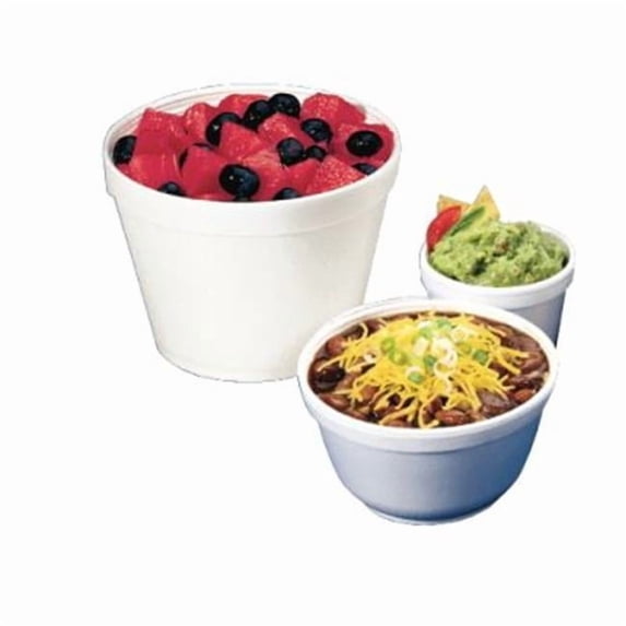 Squat Foam Container 12 Oz