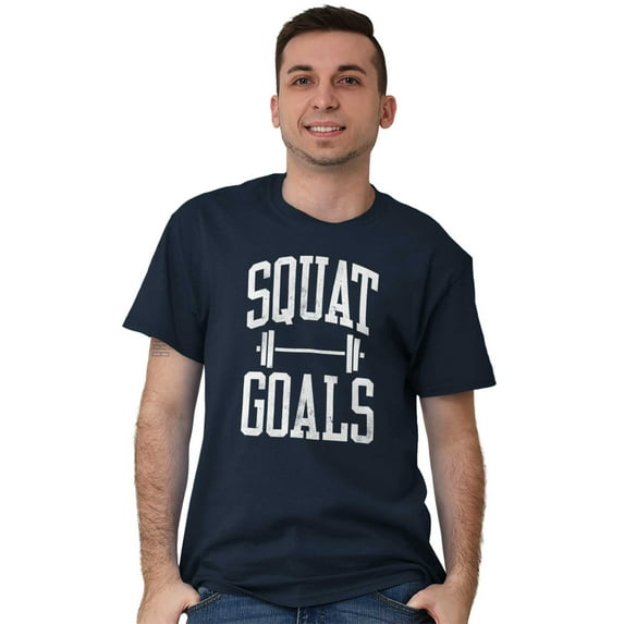 Squat Goals Workout Motivation Men's Graphic T Shirt Tees Brisco Brands S