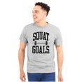 thumbnail image 1 of Squat Goals Workout Motivation Plus Size Crewneck Graphic Tee Shirt Brisco Brands 5X, 1 of 5
