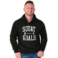 thumbnail image 1 of Squat Goals Workout Motivation Unisex Plus Fleece Graphic Hoodie Brisco Brands 2X, 1 of 5