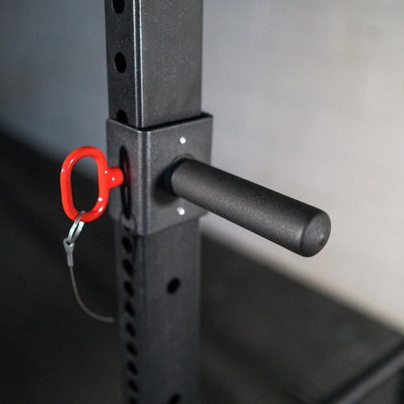 Squat Handles Compatible with T-3 Series Power Rack, Sold as a Pair, Rack Mounted Dip Bar Station Attachments for 2" x 3" Tube Power Cage, Home Gym Rack Accessory