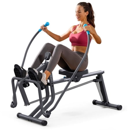 MERACH Squat Machine Glutes Workout Adjustable Resistance Foldable Exercise Equipment Leg Exercise Machine with 350lbs Weight Capacity, Rowing Machine, OutdoorFun