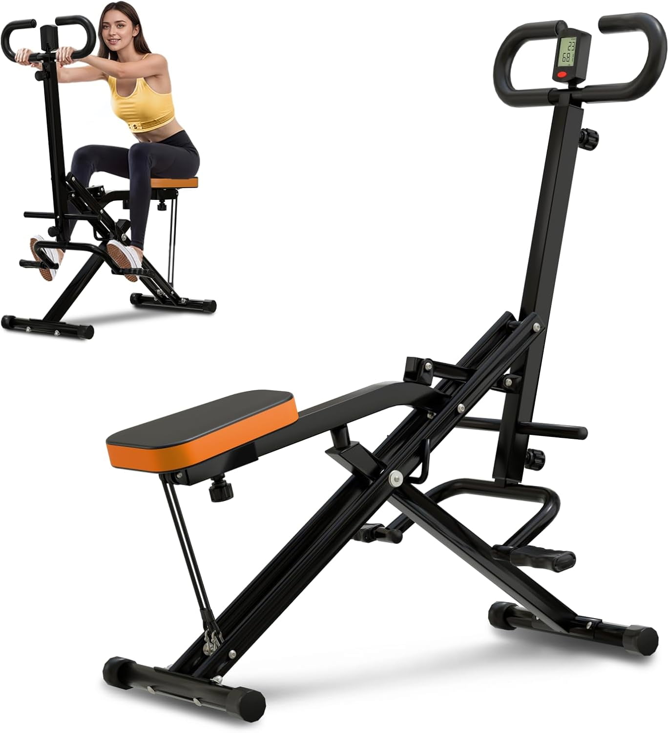 Squat Machine for Home, Squat Assist Trainer with Adjustable Resistance ...