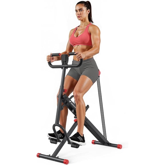 Squat Machine, MERACH R07 2 in 1 Squat Rowing Machine, Easy Setup & Foldable Exercise Equipment, Glute Trainer Machine, Glutes & Leg Home Workout Machine