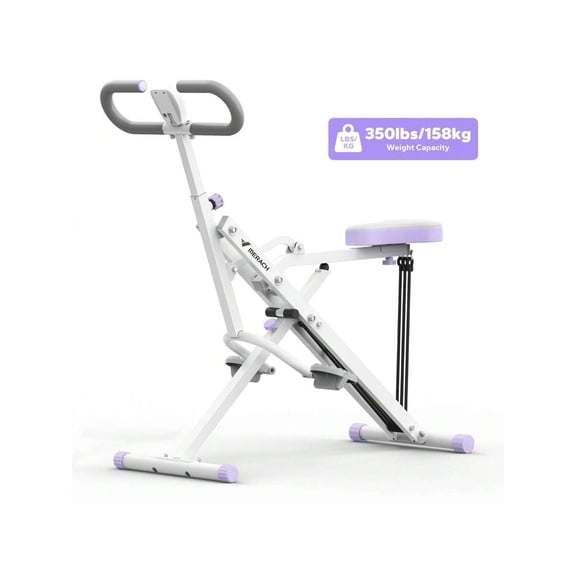 Squat Machine, R07 2 In 1 Squat Rowing Machine, Easy Setup & Foldable Exercise Equipment, Glute Trainer Machine, Glutes & Leg Home Workout Machine