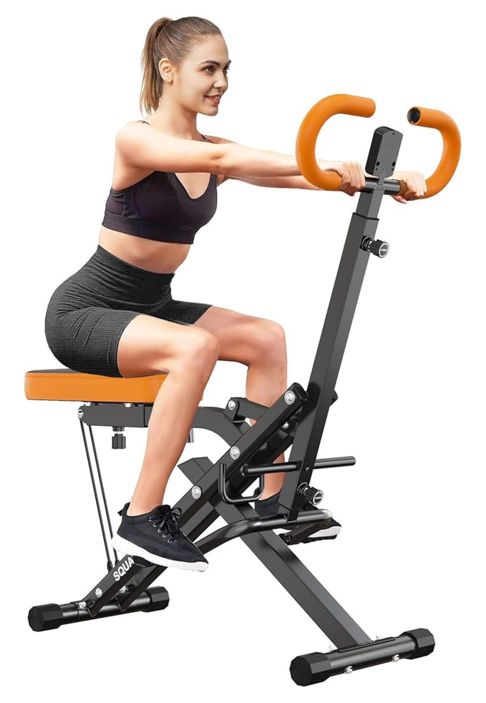 Squat Machine for Home Gym, Rowing Squat Assist Trainer, Adjustable ...