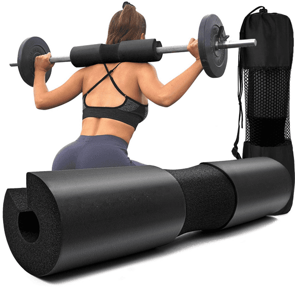 Squat Pad - Foam Barbell Pad for Squats Cushion, Lunges & Bar Padding for Hip Thrusts - Standard Weight Bar Pad - Provides Cushion to Neck and Shoulders While Training