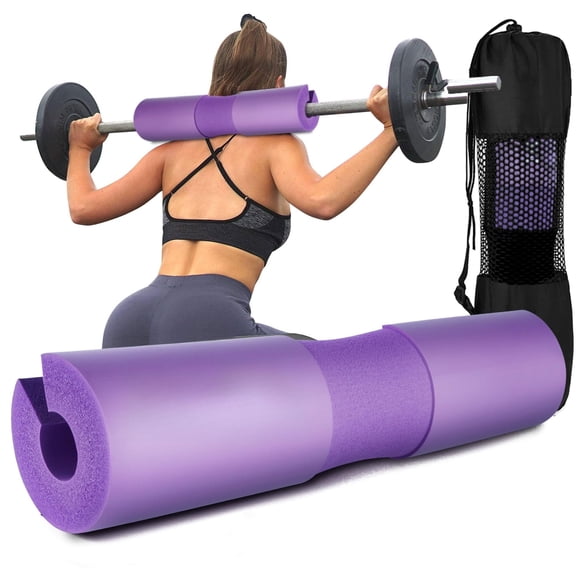 Squat Pad - Foam Barbell Pad for Squats Cushion, Lunges & Bar Padding for Hip Thrusts - Standard Weight Bar Pad - Provides Cushion to Neck and Shoulders While Training
