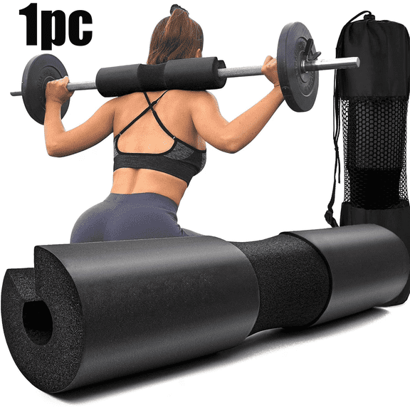 Squat Pad - Foam Barbell Pad for Squats Cushion, Lunges & Bar Padding for Hip Thrusts - Standard Weight Bar Pad - Provides Cushion to Neck and Shoulders While Training