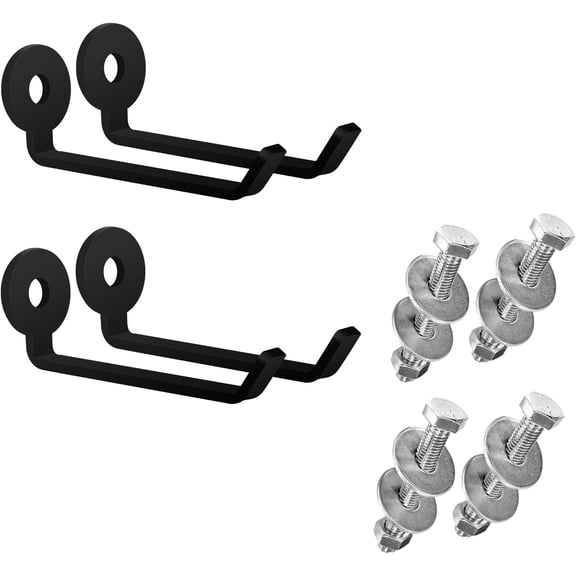 Squat Rack Barbell Holder, 4pcs Hook Attachments - Power Rack Storage Accessories, Resistance Band Holder
