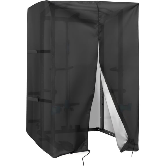 Squat Rack Cover, Waterproof Outdoor Gym Equipment Covers with Zipper for Squat Rack/Weight Lifting Rack/Home Gym Workout Equipment
