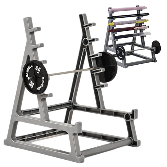 Squat Rack Pen Holder for Desk,Barbell Rack Pen Holder,Gym-themed Unique Shape,Office Stationery Organizer Decor,Mini Weight Racks Pencil Holder for Fitness Weightlifting Lovers