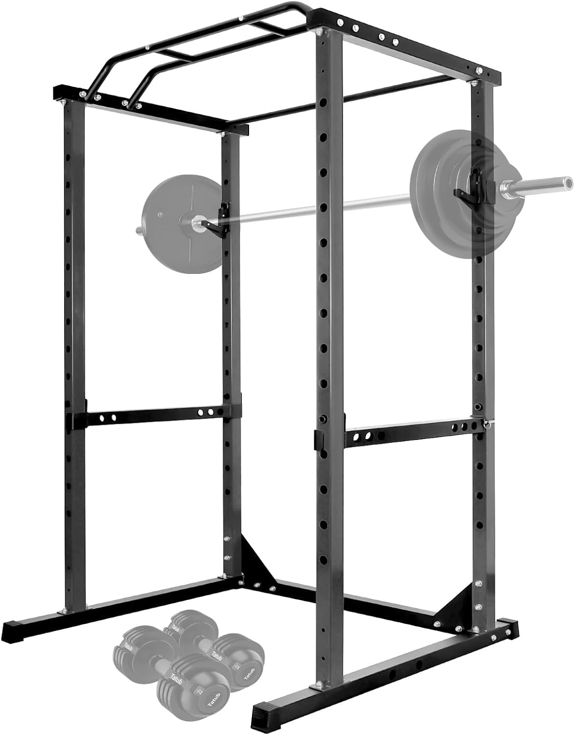 Dcb Rack Squat Rack Power Cage, 1200LB Frame Power Rack, 2”x2”Square Multi ...