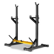 Squat Rack Stand Adjustable Bench Press Rack Barbell Rack Stand Multi-Function Weight Lifting Rack for Home Gym Strength Trainingyellow