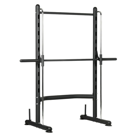 Squat Rack with Pull Up Bar, Adjustable Weight Lifting Rack for Home Gym - Heavy Duty Steel Power Cage for Squats, Bench Press, Full Body Workout