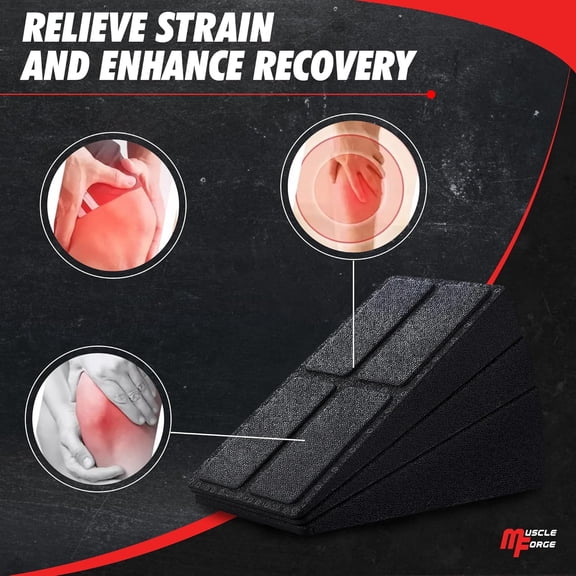 Squat Wedge Block - Calf Stretcher for Stretching, Weightlifting, Agility and Heel Elevated Squat Training - Calf Raise Block, Slant Board for Squats & Mobilisation$$Sport & Recreation Other
