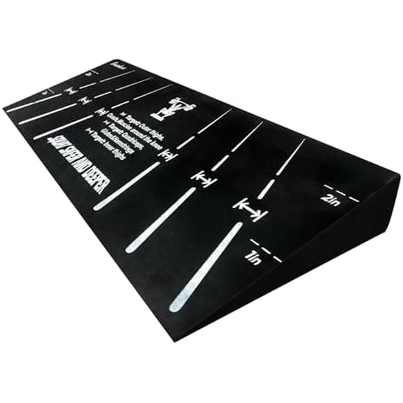 Squat Wedge Block, Professional One-Piece Heel Elevated Slant Board for All-Position Squats, Knees Over Toes, Weightlifting, Calf Stretches ect.. Home and Gym Equipment.$$Sport & Recreation Other