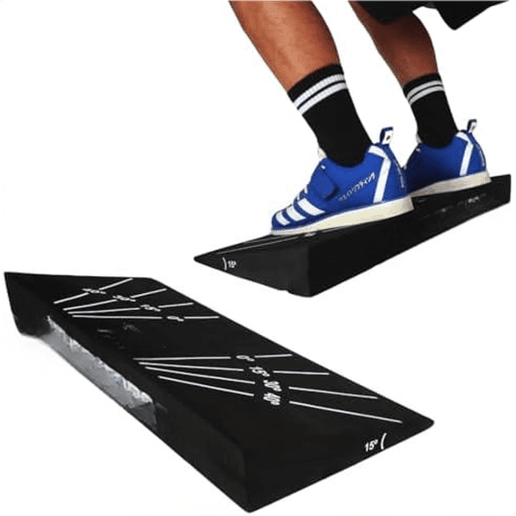 Squat Wedge Block - Squat Weight Lifting Wedges for Home Gym or Personal Trainers - Ramp Blocks for Heel Elevated Squatting Workout - Calf Raise Platform Board$$Sport & Recreation Other
