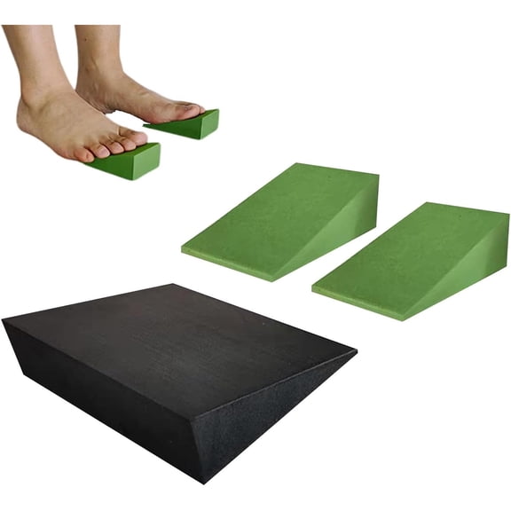Squat Wedge Blocks, 3 Pcs Yoga Foam Wedges for Home Gym, Non Slip Calf Stretcher Slant Board for Squats Weightlifting